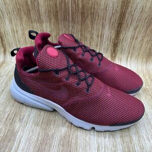 Nike Presto Fly Men's Size 12 Team Red Burgundy Mesh Running Shoes 908020-003